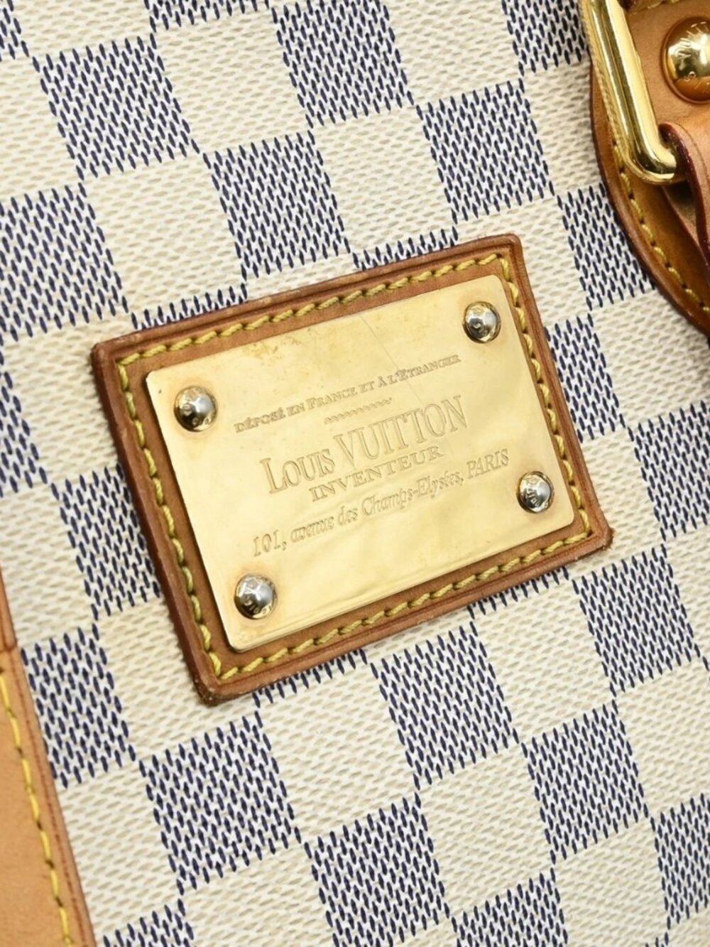 LOUIS VUITTON HAMPSTEAD PM HAND TOTE BAG AZUR N51207 MI2028 YQ06955 - Picture 6 of 16